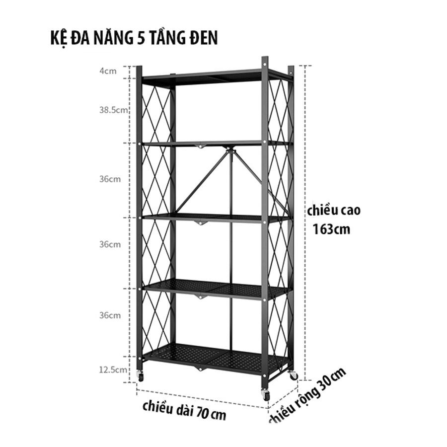 Kệ Gấp Gọn - Để Đồ Đa Năng 3/4/5 tầng